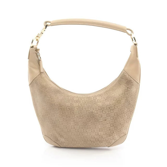 Gucci Handbags - Gucci G shoulder bag suede leather Beige Cream